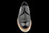Zapatillas Derby negras con puntera y suela de orejeta para hombre